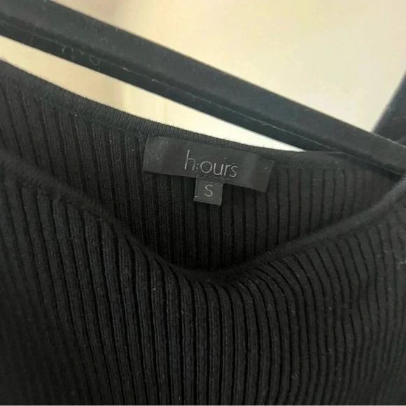 h:ours One-Shoulder Ribbed Knit Blouse Size S - Picture 3 of 7